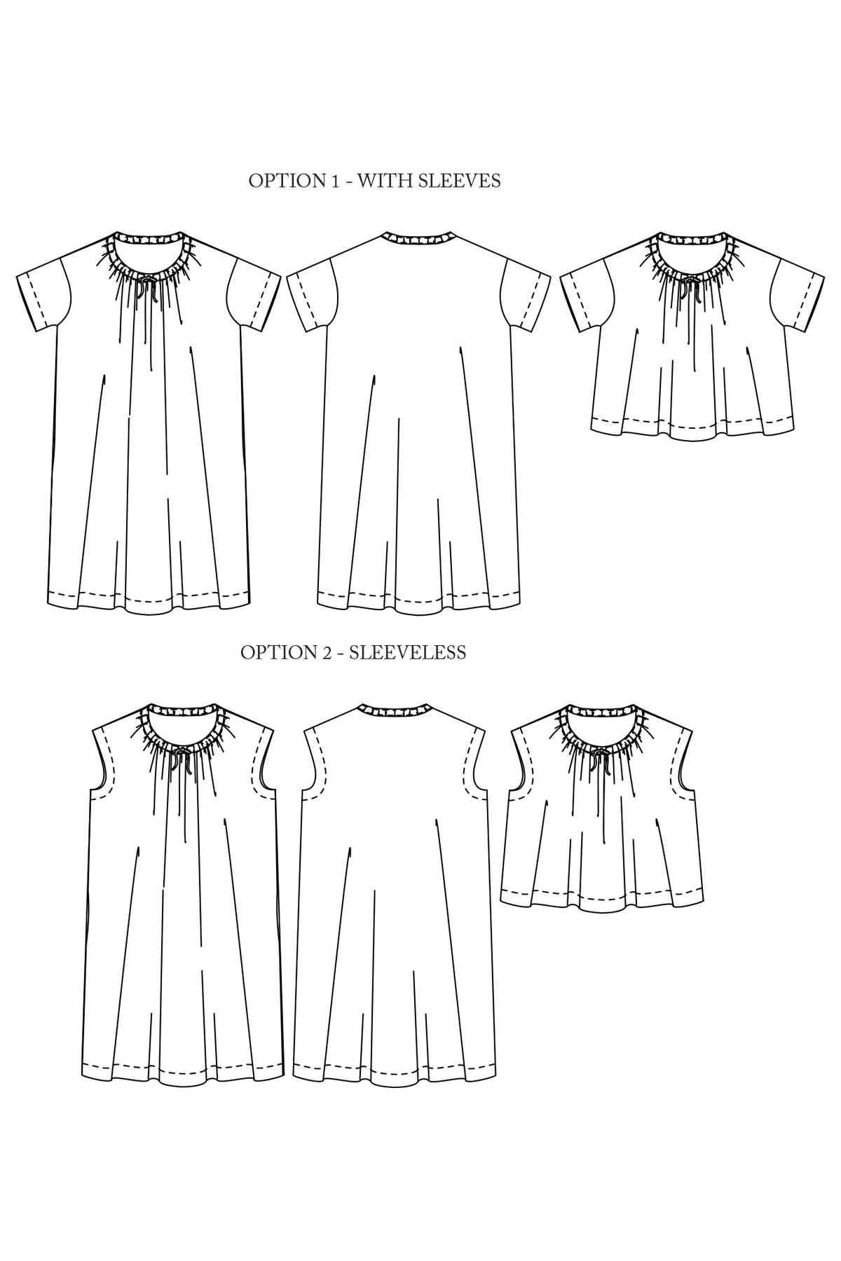 Merchant & Mills Clover Dress and Top, Sizes XS-XL