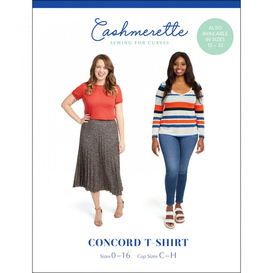 Cashmerette Concord T-Shirt, Size 0-16
