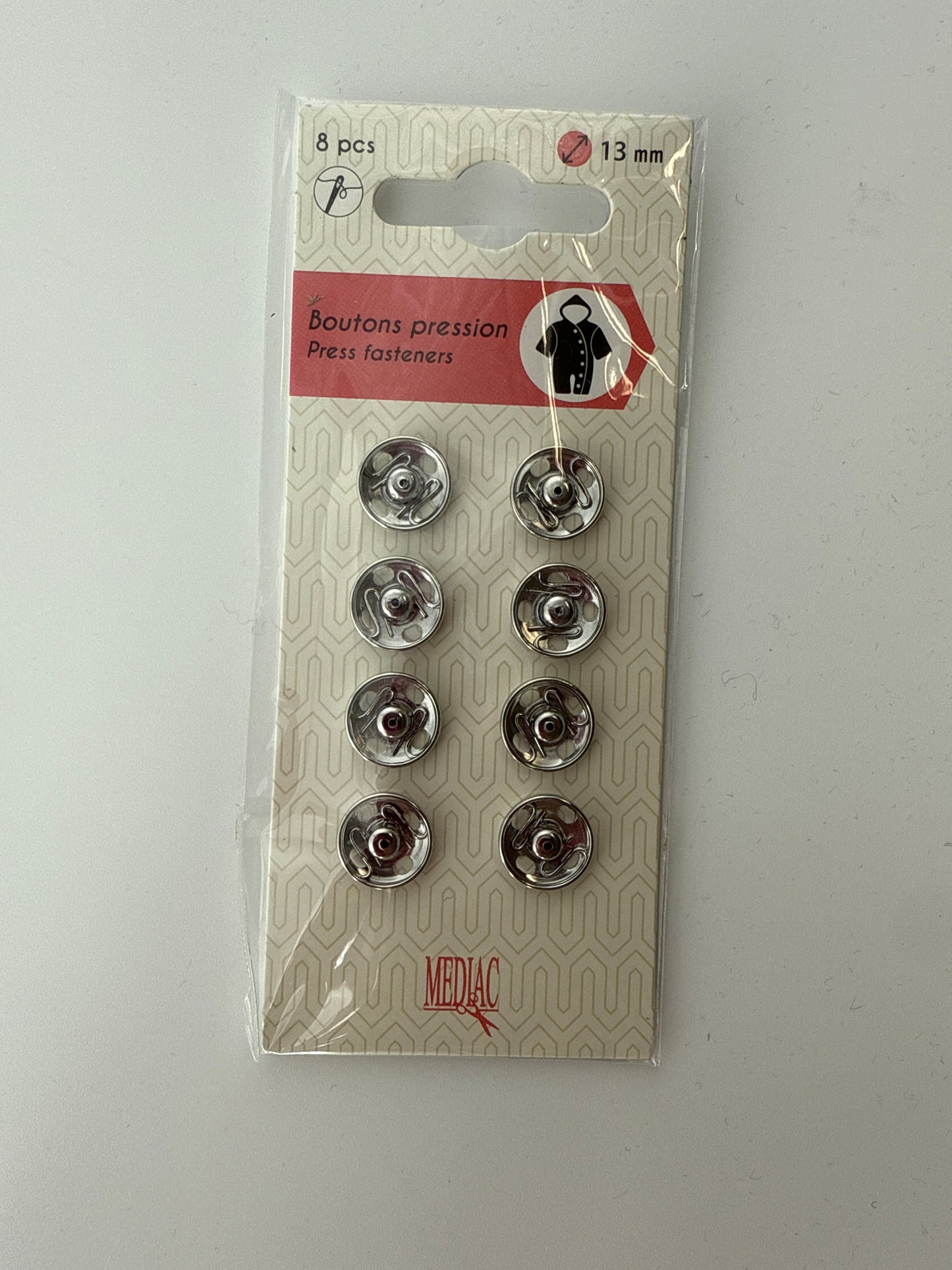 Snaps, Black or Silver, 16 mm or 13 mm