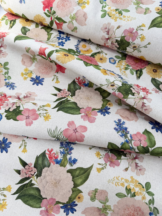 Linen Sheeting, Everbloom - Natural