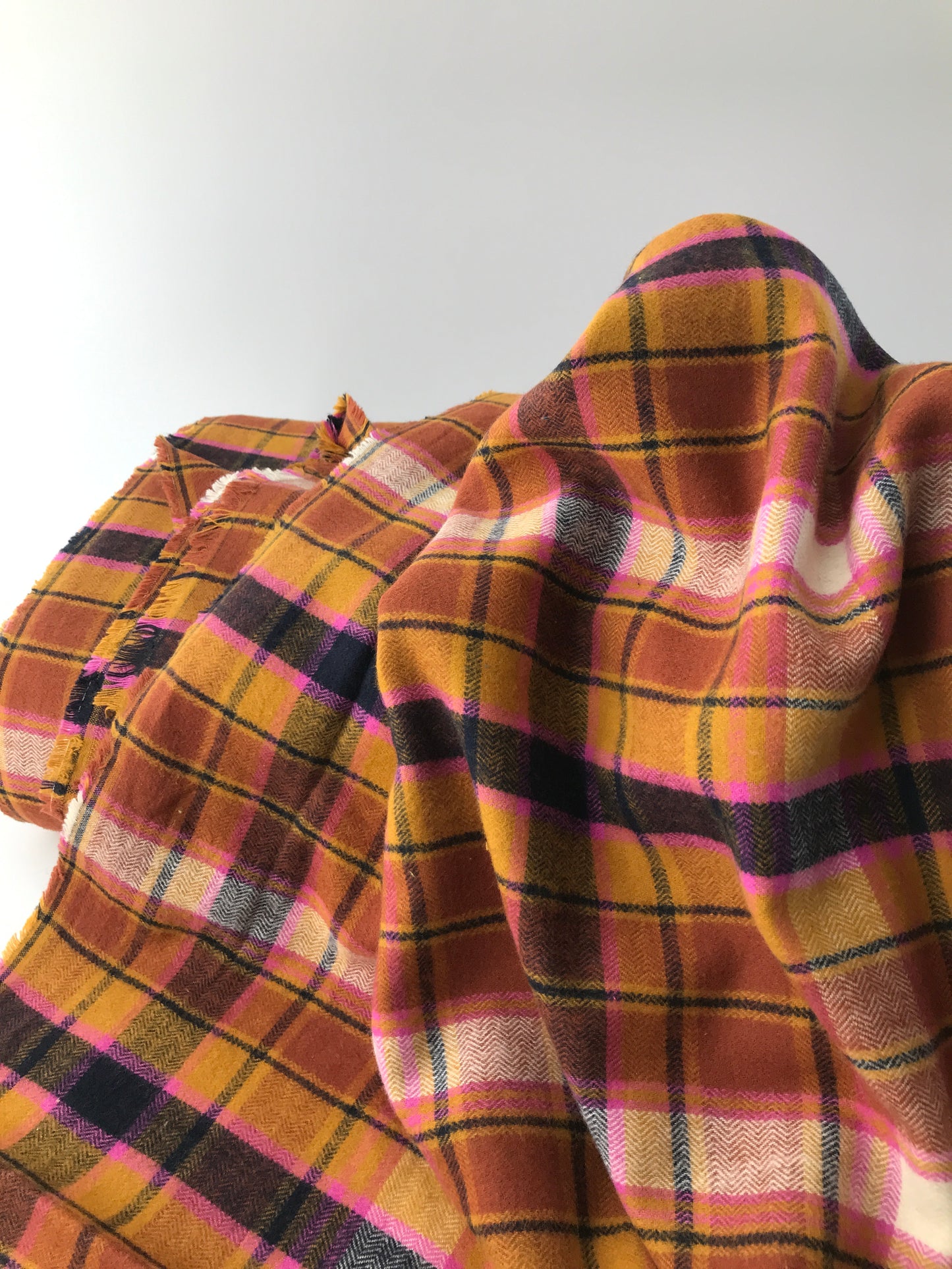 AGF Highlands Flannel, Chevron Plaid Toffee