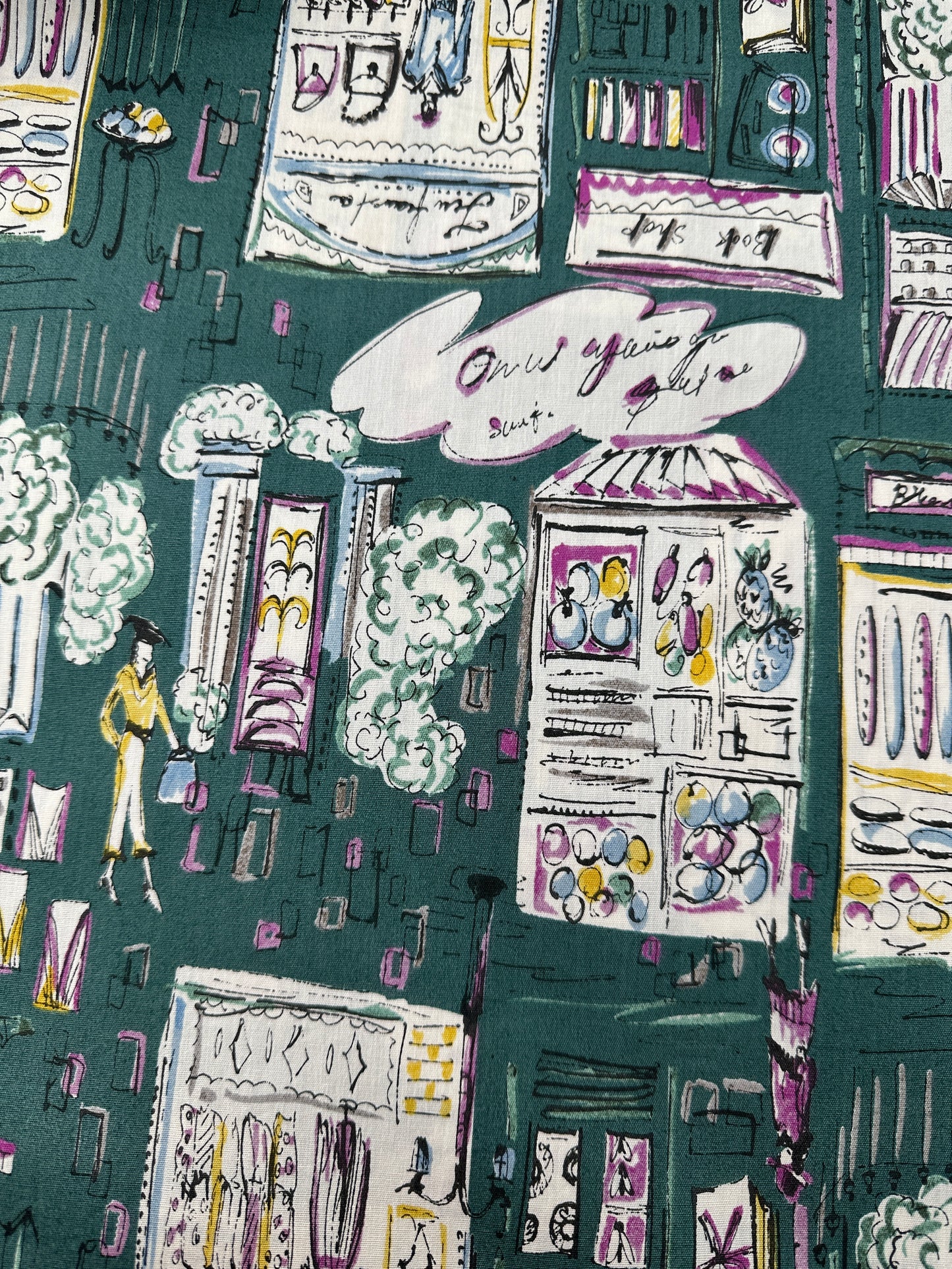 Japanese Cotton Broadcloth, La Boutique Print