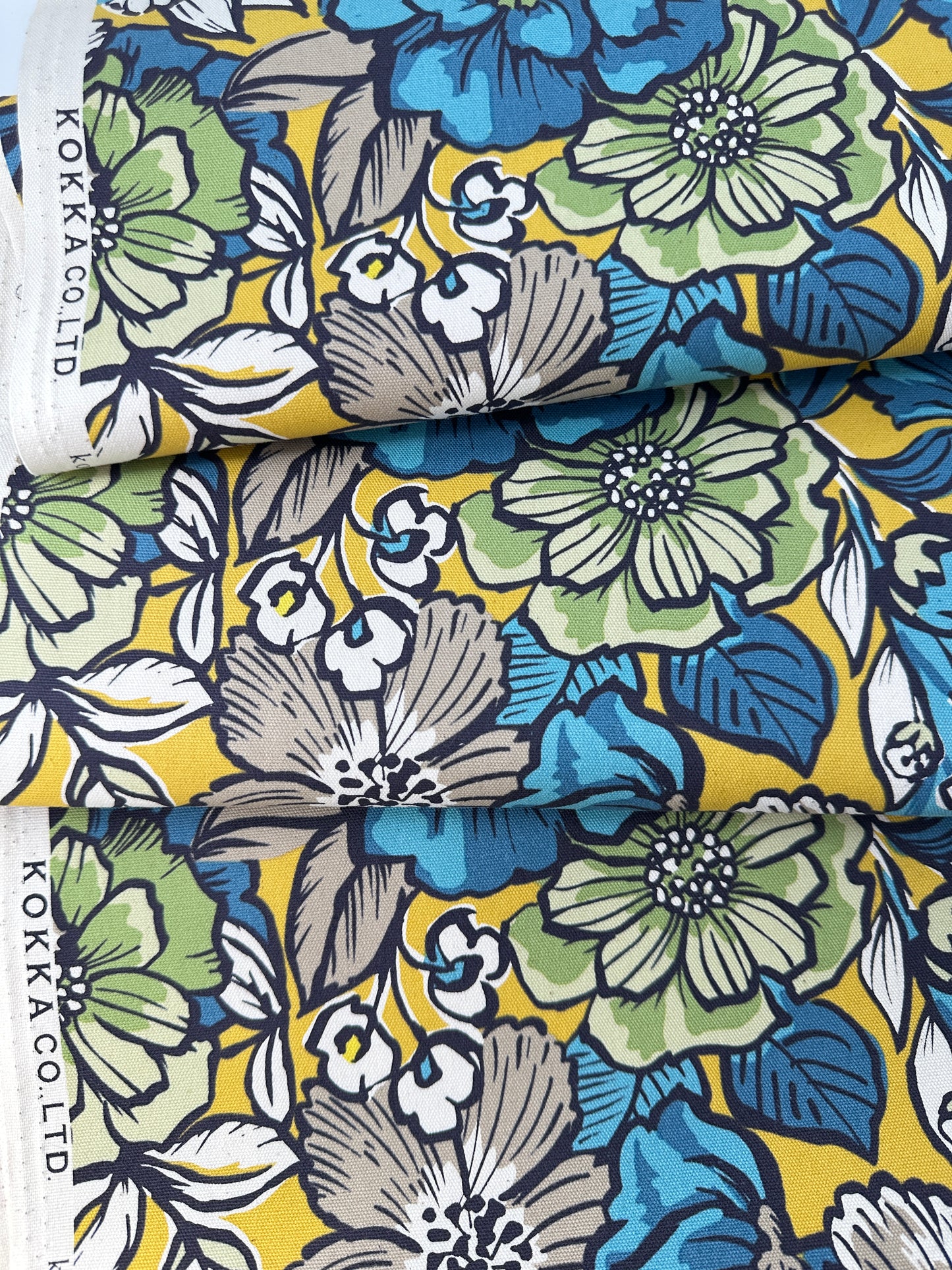 Japanese Cotton Oxford, Jambo - Big Flower