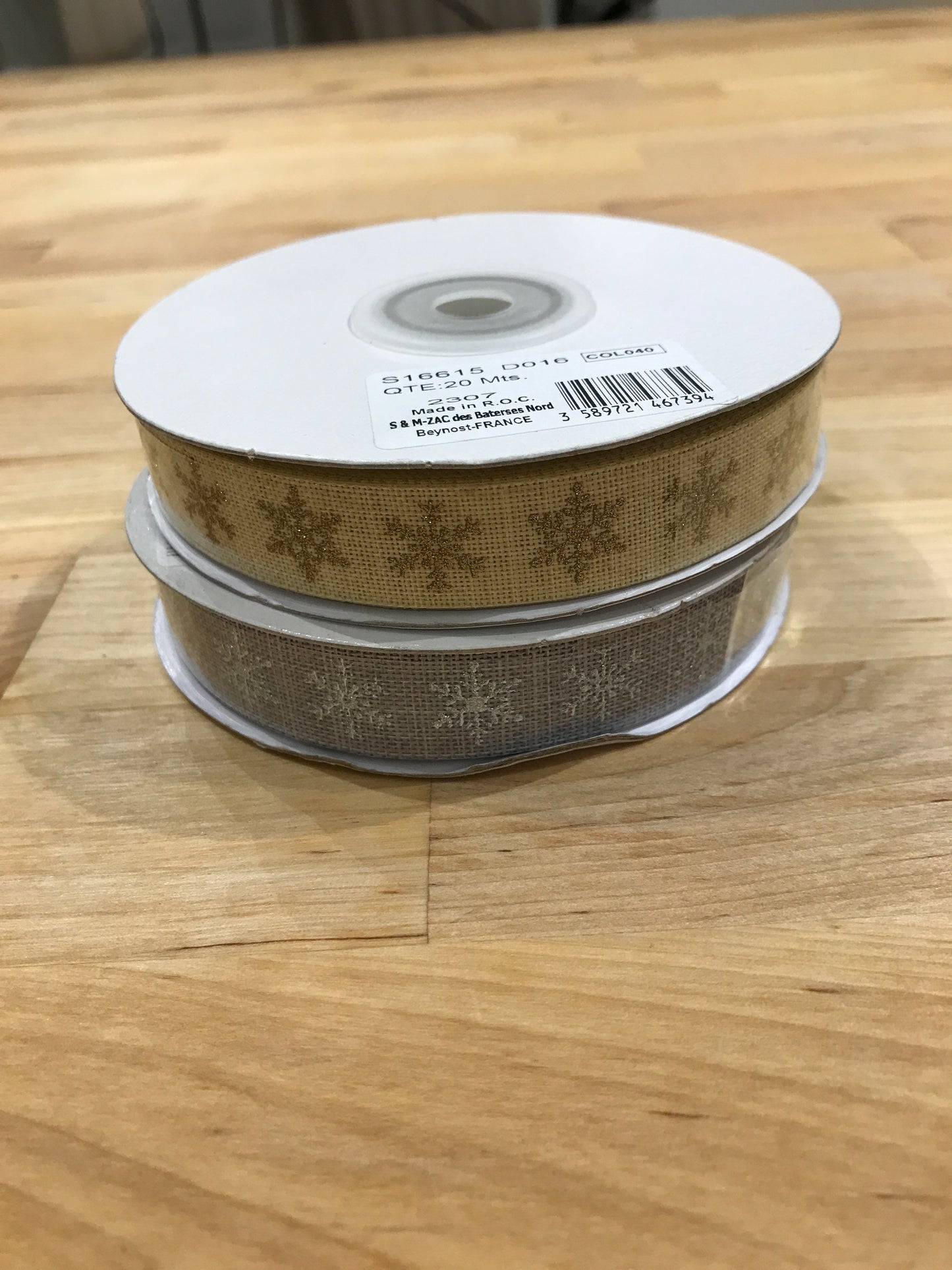 Snowflake Ribbon 5/8”