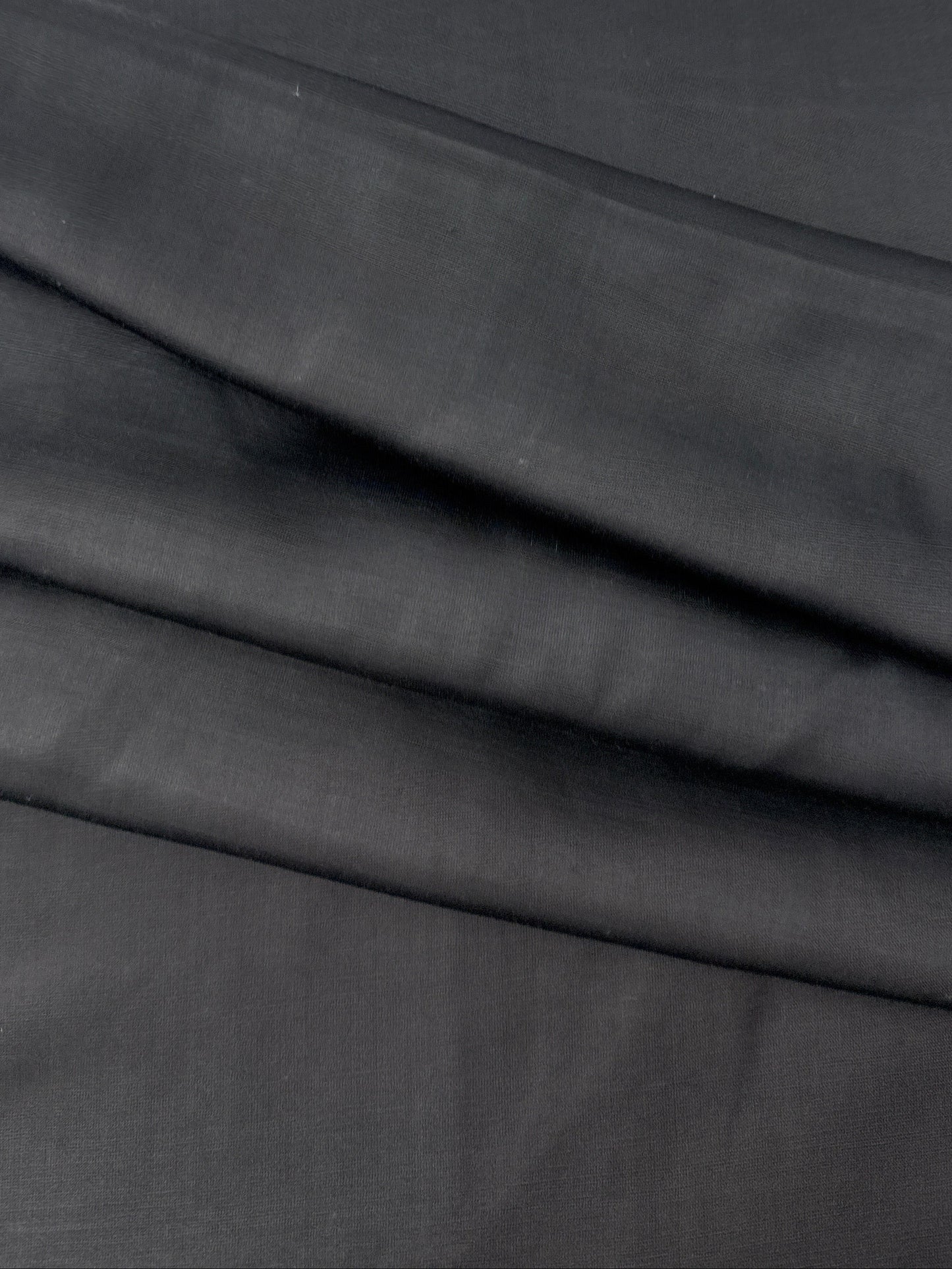 Linen/Viscose Plain Weave, Black