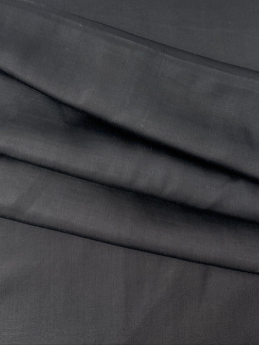 Linen/Viscose Plain Weave, Black