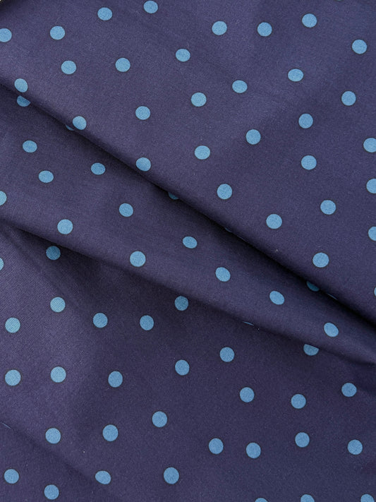 Sevenberry Royal Lawn, Dotted - Navy/Blue