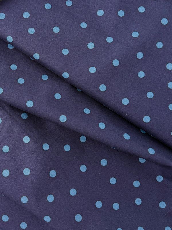 Sevenberry Royal Lawn, Dotted - Navy/Blue