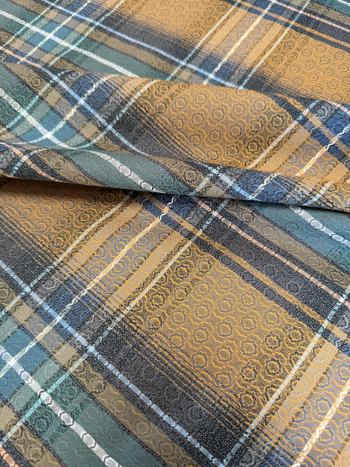 Cotton Flannel, Jacquard Plaid