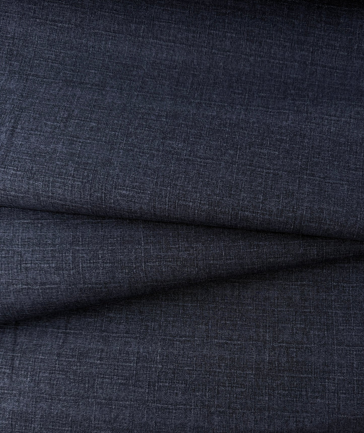 Kokka Cotton Dobby, Tsumugiya Plain - Navy