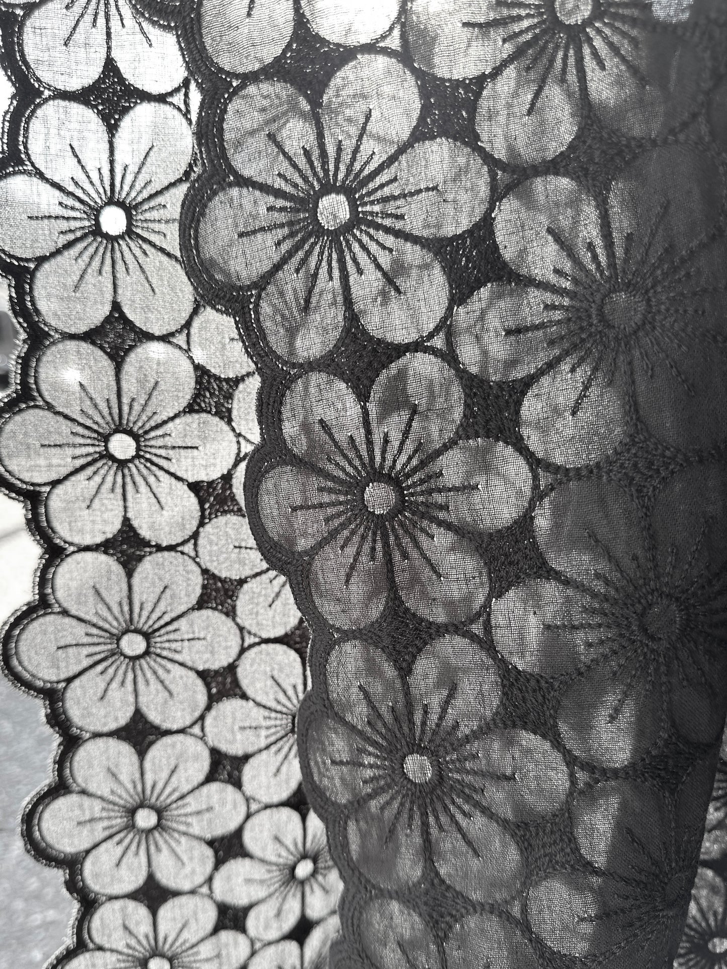 Japanese Embroidered Cotton, Flowers – Inkwell