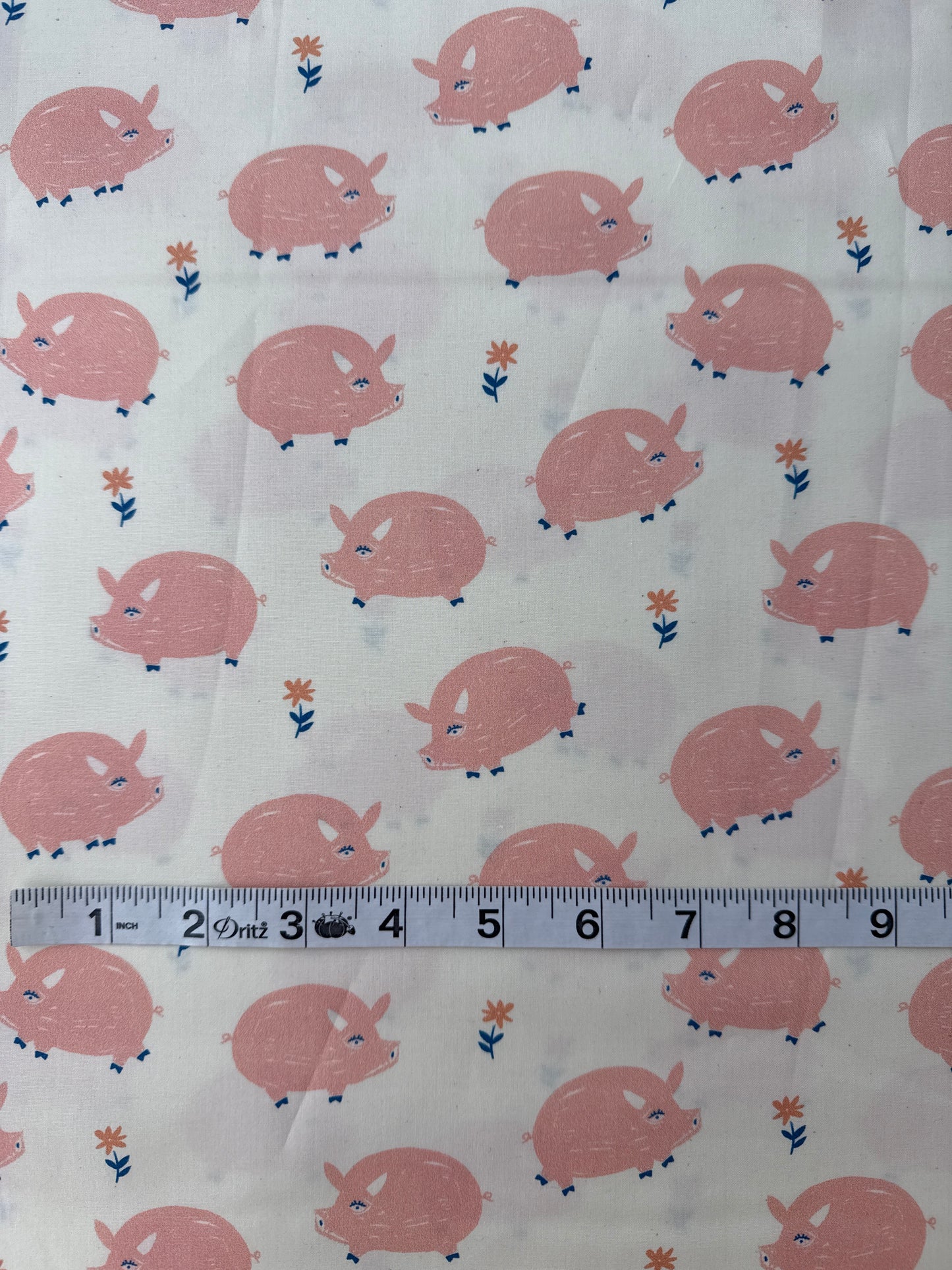 Birch Organic Cotton Poplin, Homestead - Oink!