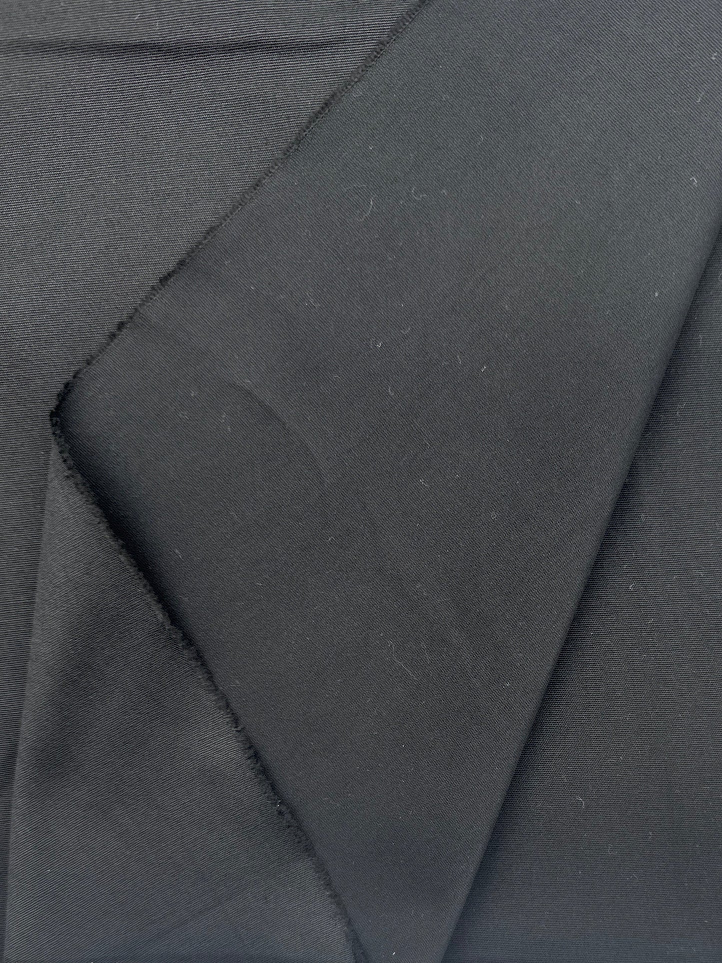 Cotton Poplin, Sanded - Black