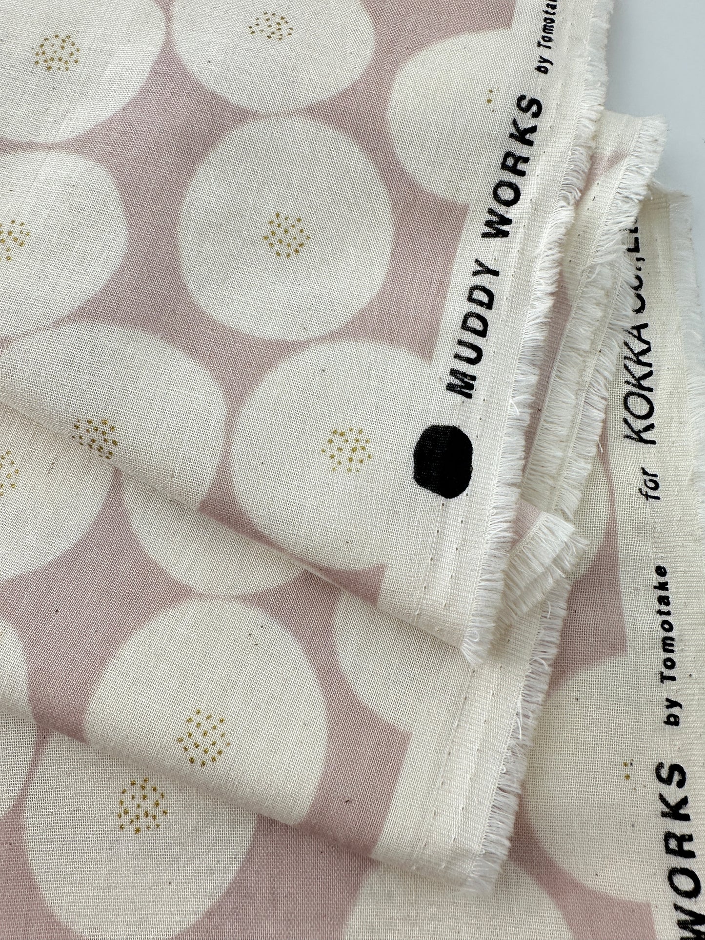 Japanese Cotton Double Gauze, Muddy Works, Mini Anpan, 4.1 oz