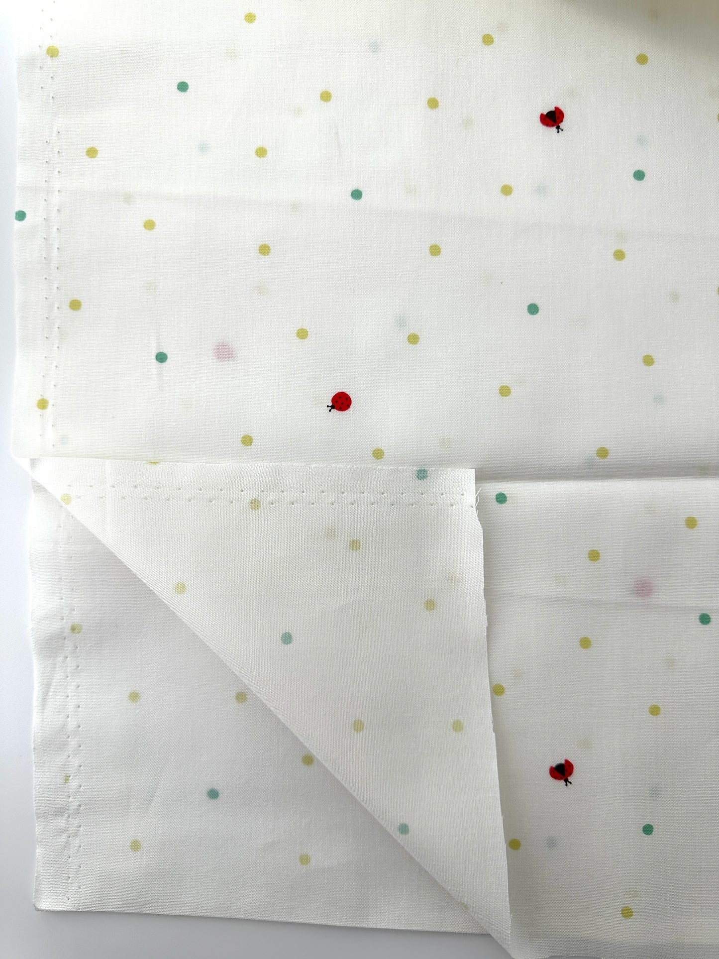 Japanese Cotton Poplin, Ladybug Print