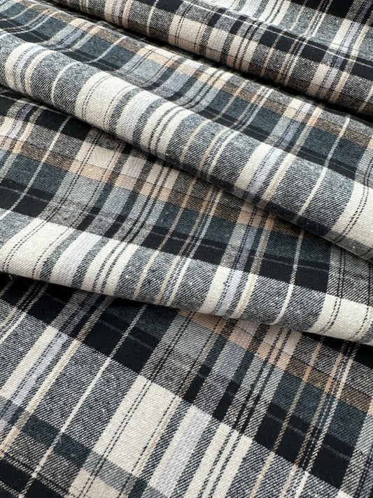 Cotton Flannel Yarn Dye, Plaid