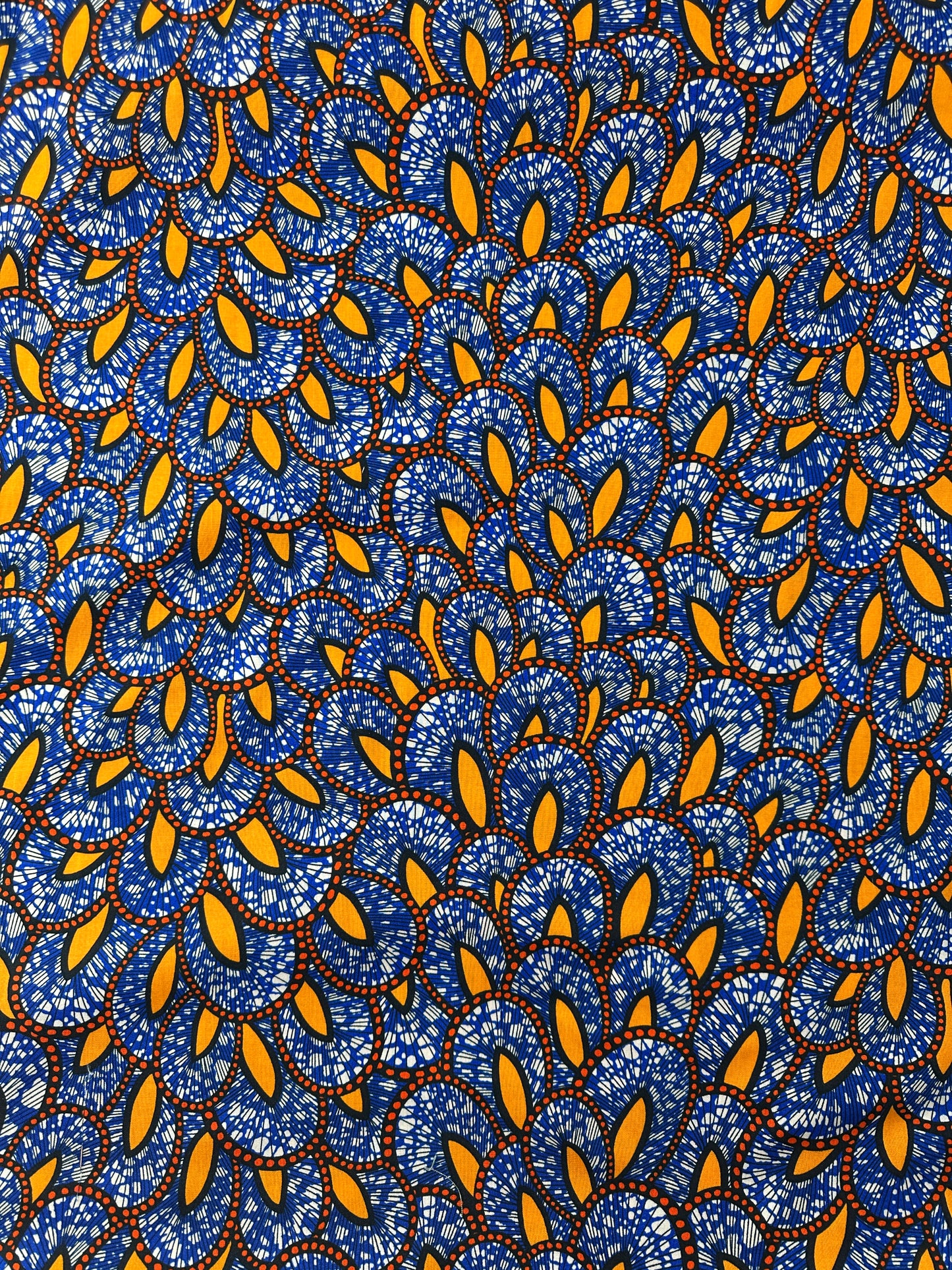 Japanese Cotton Sheeting, African Style Prints – Cobalt