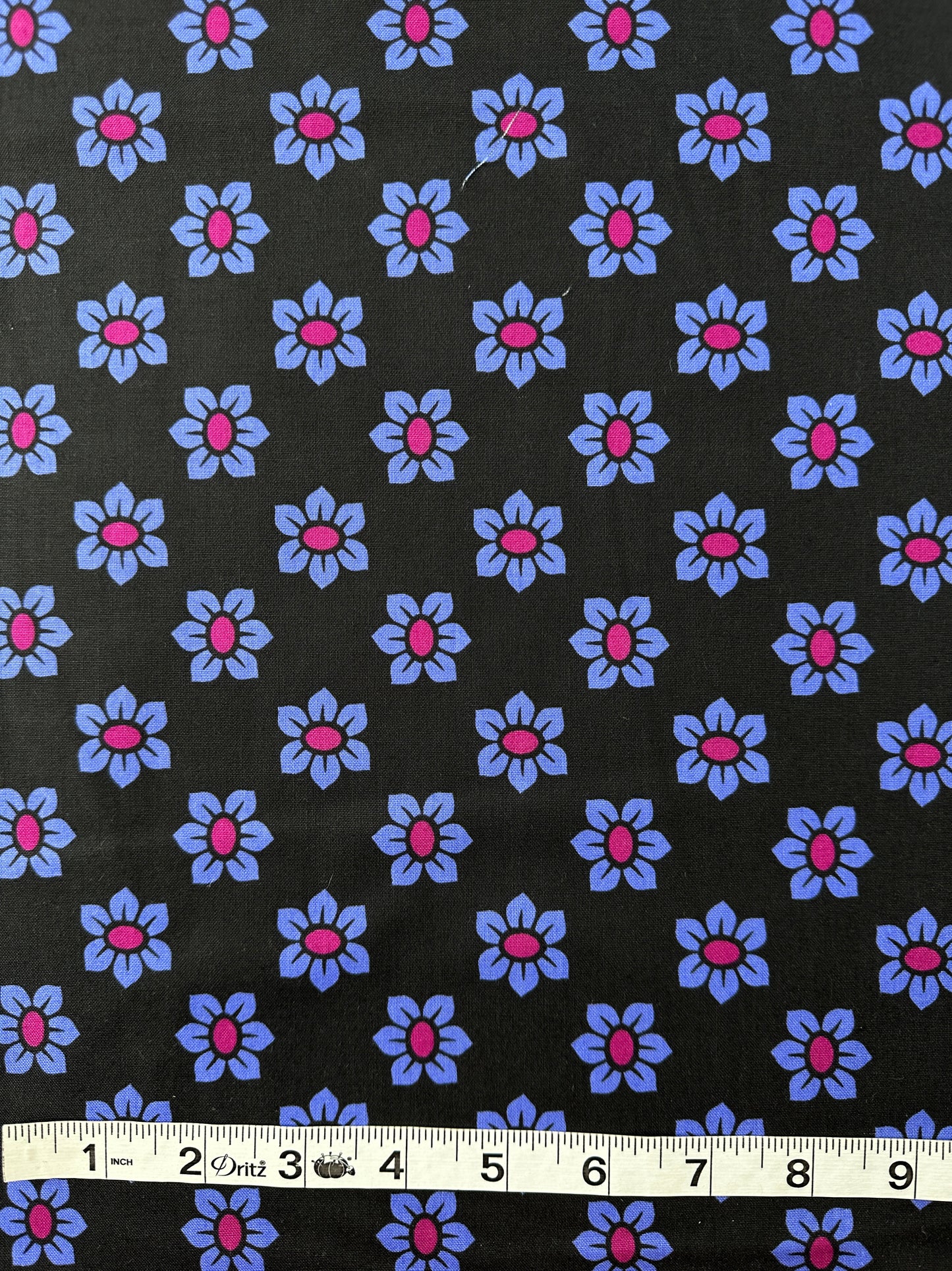 Anna Maria Cotton Sheeting, Allegory, Stamped in Midnight, 4.7oz