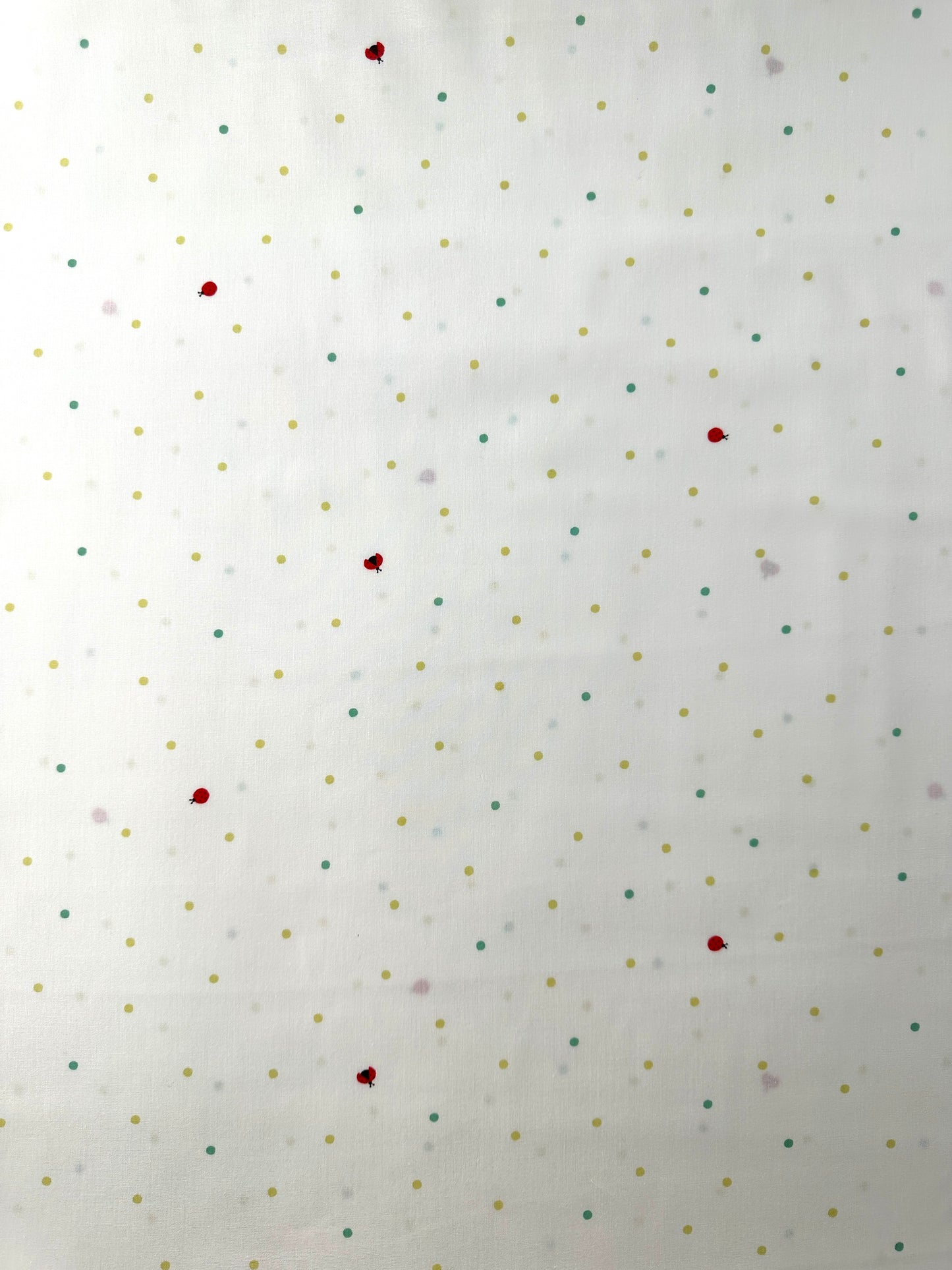 Japanese Cotton Poplin, Ladybug Print