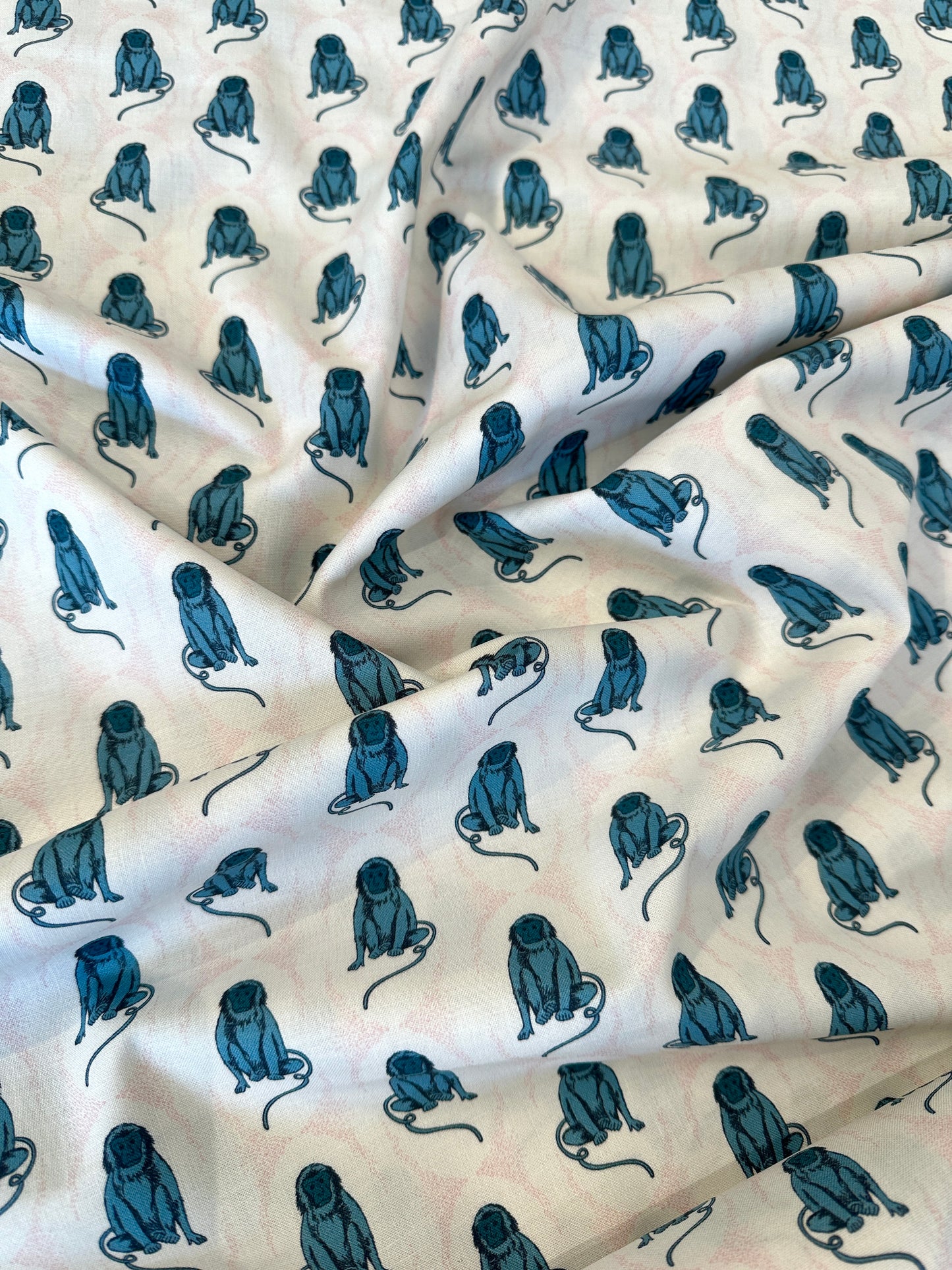 Cloud 9, Cotton Sheeting, Macaques