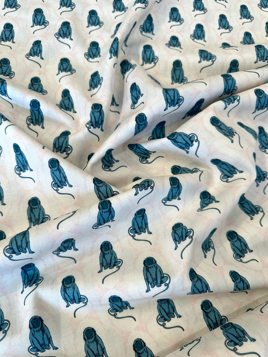 Cloud 9, Cotton Sheeting, Macaques