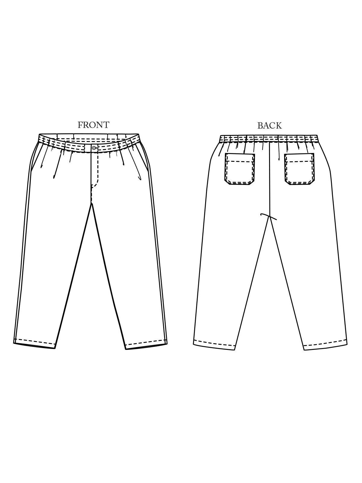 Merchant & Mills Elling Trousers, UK Size 28-48