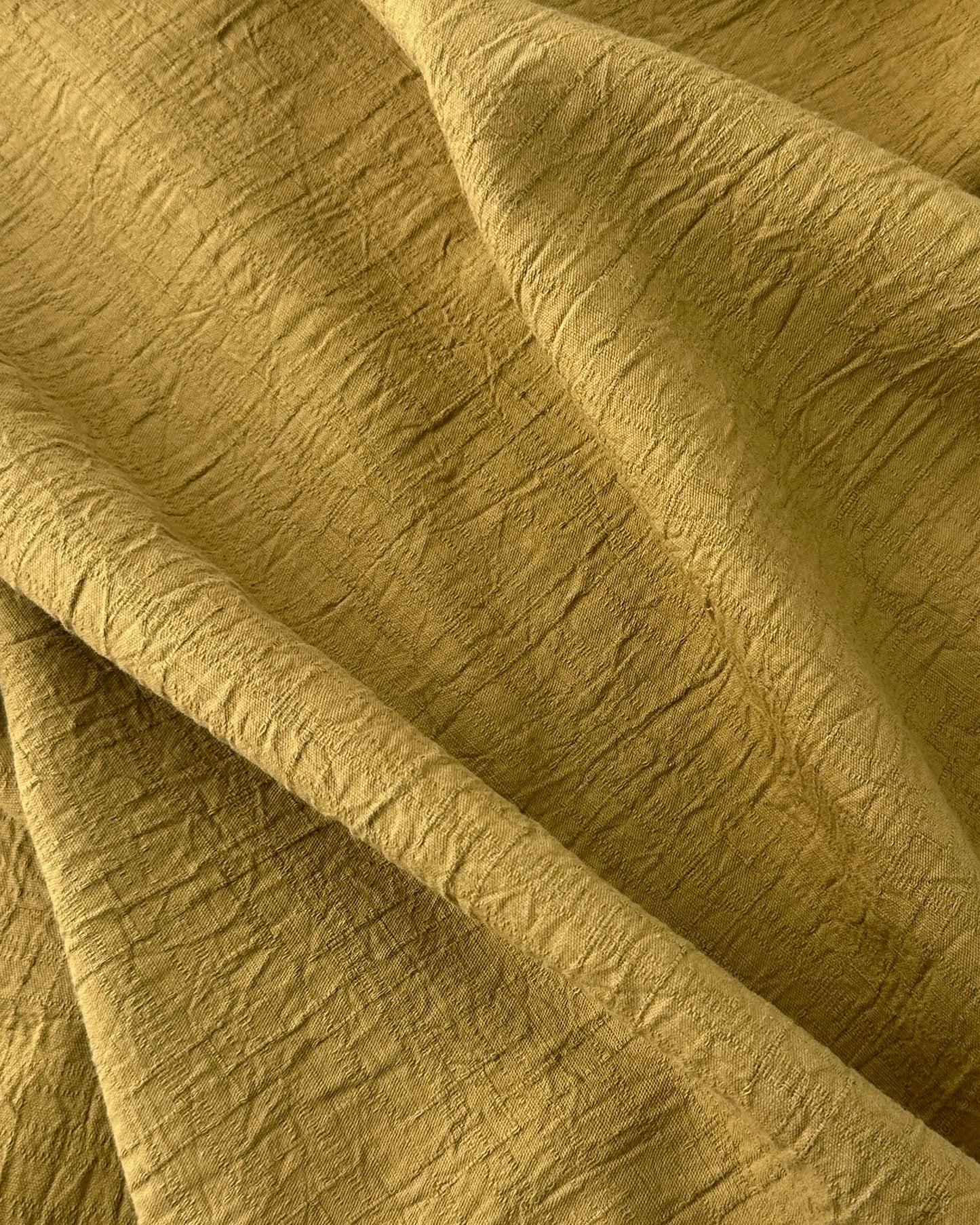 Japanese Cotton Dobby, Momiji Tsumugi – Ochre