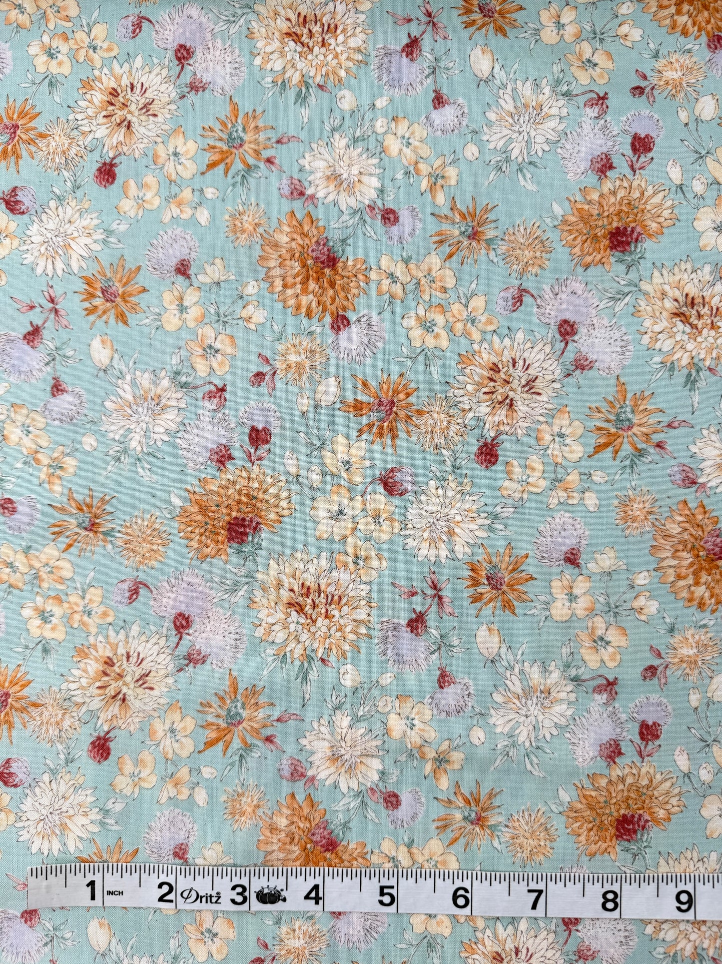 Sevenberry Cotton Shirting, Nostalgia Noble Aroma - Mint Orange