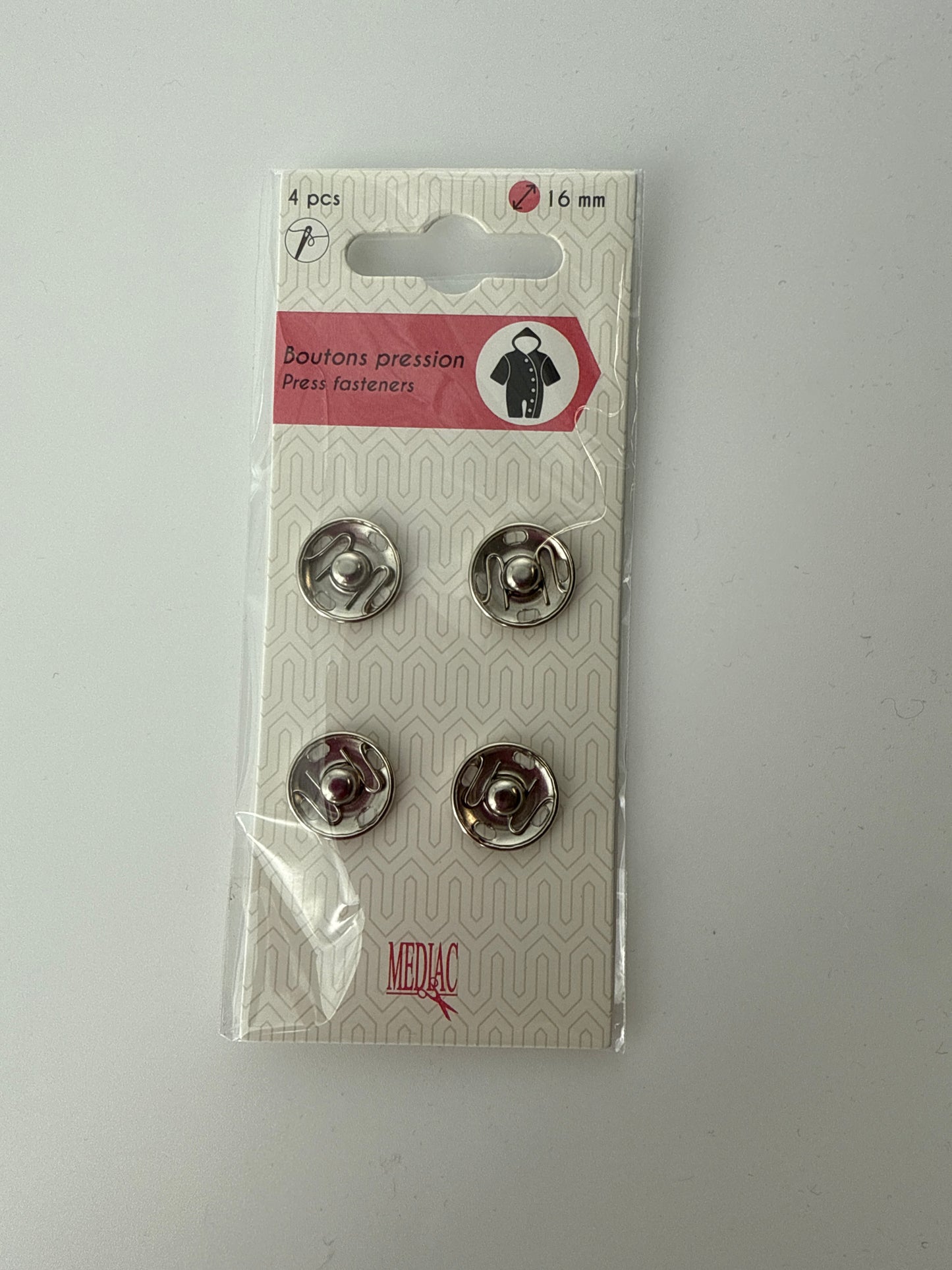 Snaps, Black or Silver, 16 mm or 13 mm