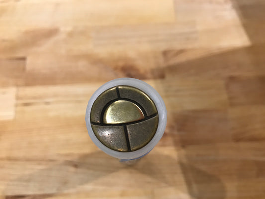 Antique Brass geometric full metal  23mm