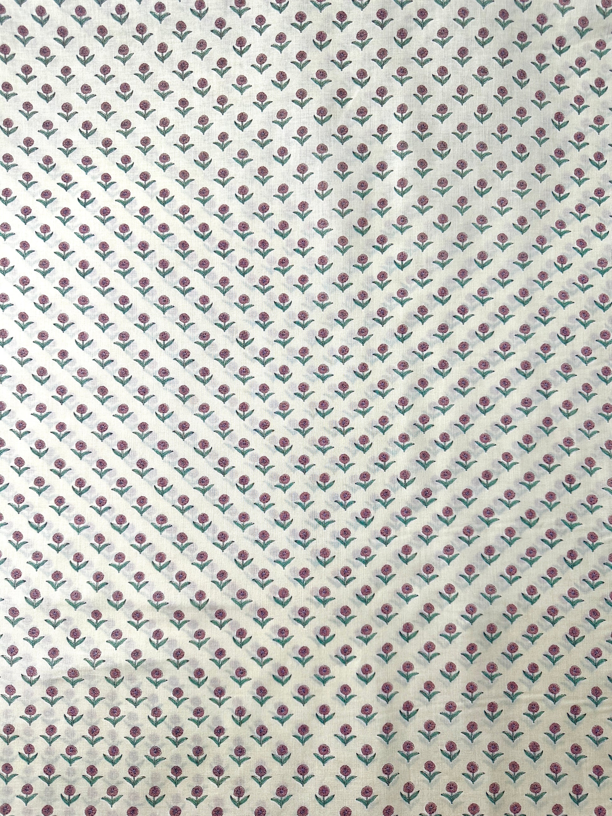 Japanese Cotton, Lightweight Sheeting, Petite Flower – Light Blue