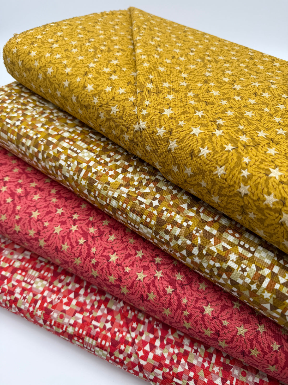 Liberty of London Cotton Sheeting, Festive Magic - Holly Sparkle Red