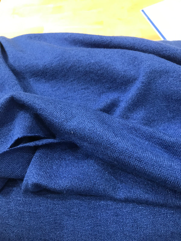 Rayon Blend Sweater Jersey Knit, 210-215 gsm – Royal Blue