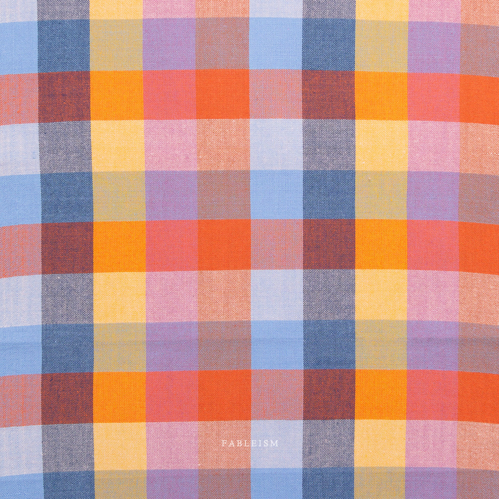 Fableism Yarn-Dye Cotton, Fine & Dandy - 1" Happy Checkers