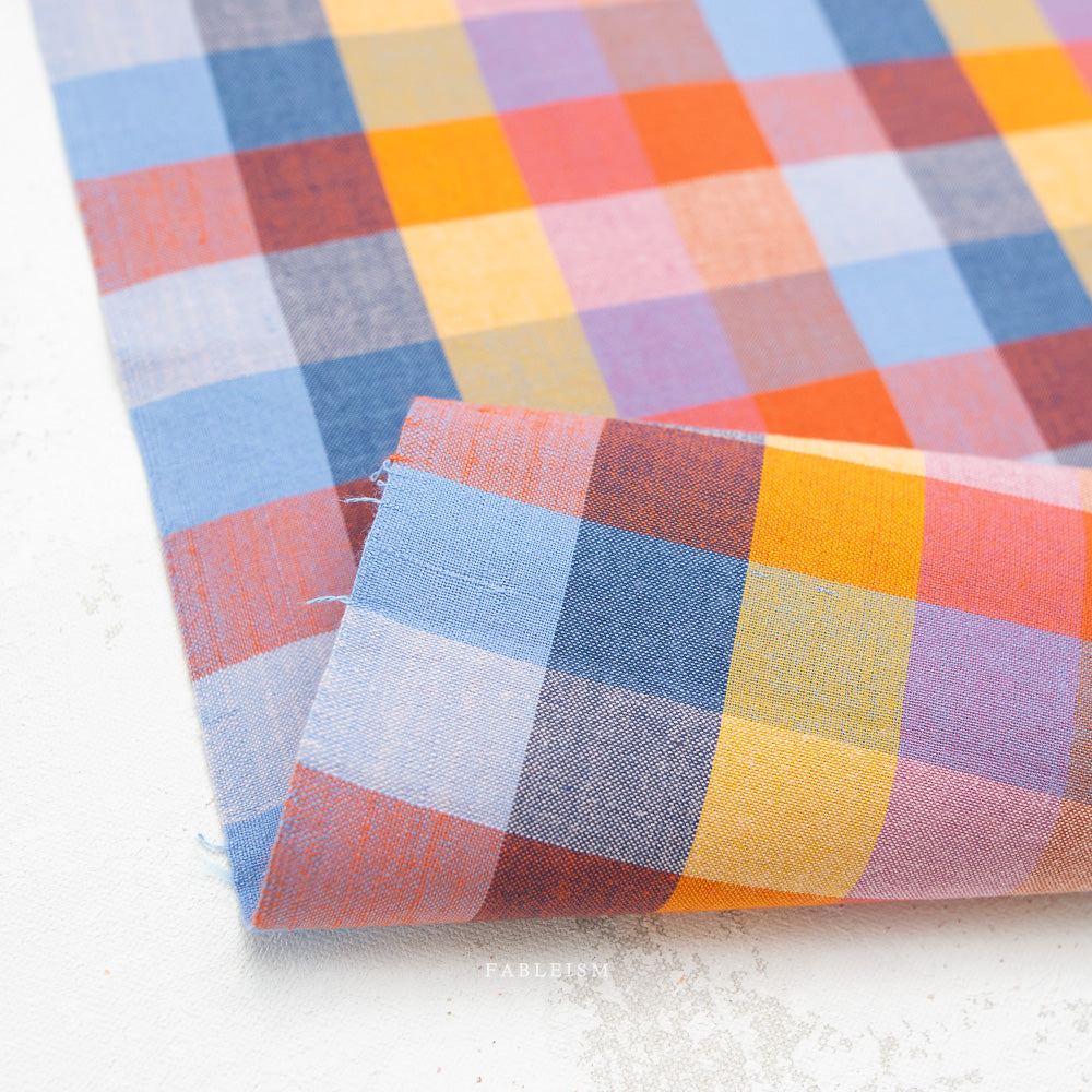 Fableism Yarn-Dye Cotton, Fine & Dandy - 1" Happy Checkers