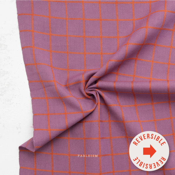 Fableism Yarn-Dye Cotton, Fine & Dandy - Trellis in Plum
