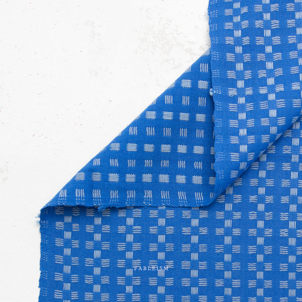 Fableism Yarn-Dye Cotton, Fine & Dandy - Basketweave in Bright Blue