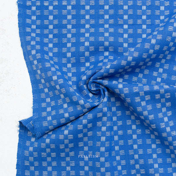 Fableism Yarn-Dye Cotton, Fine & Dandy - Basketweave in Bright Blue