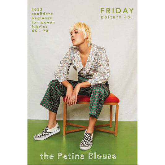 Friday Pattern Co. The Patina Blouse, Size XS-7X