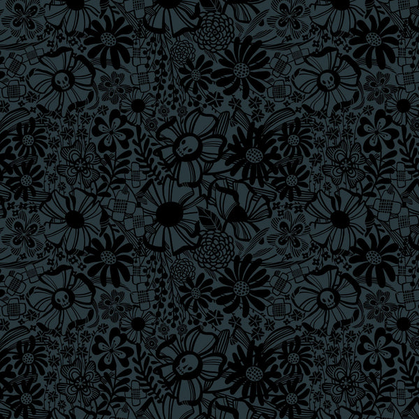 Free Spirit Cotton Sheeting, More Than Bones - Slate