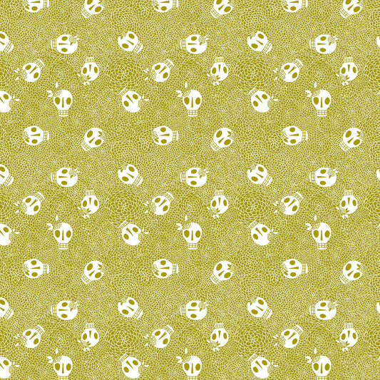 Free Spirit Cotton Sheeting, More Than Bones - Sage