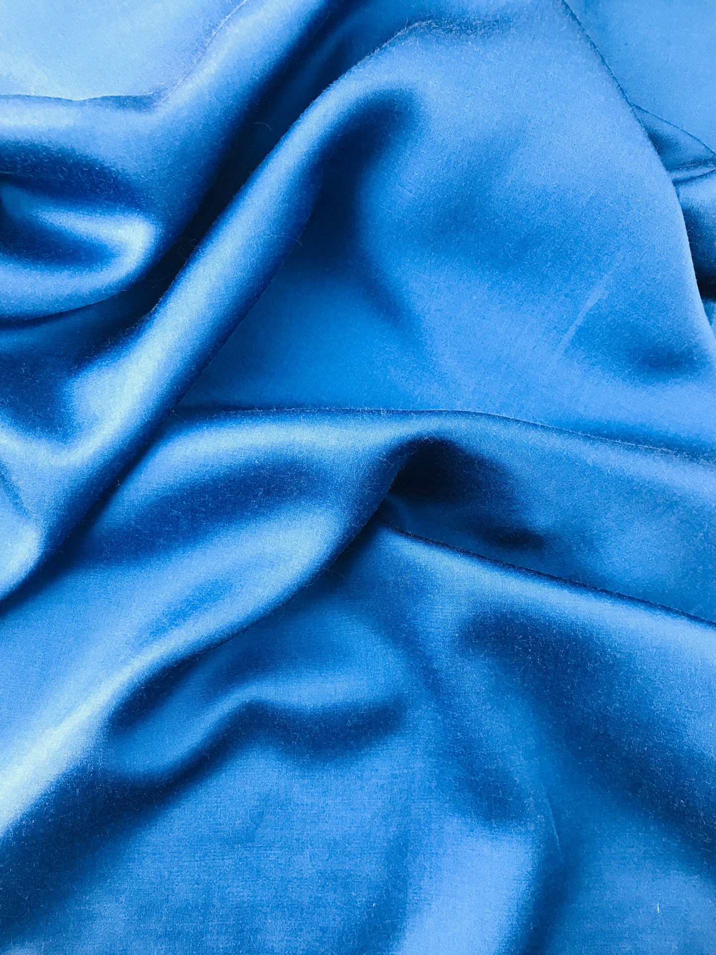 Italian Viscose Plain Weave, Lining Fabric, Royal Blue
