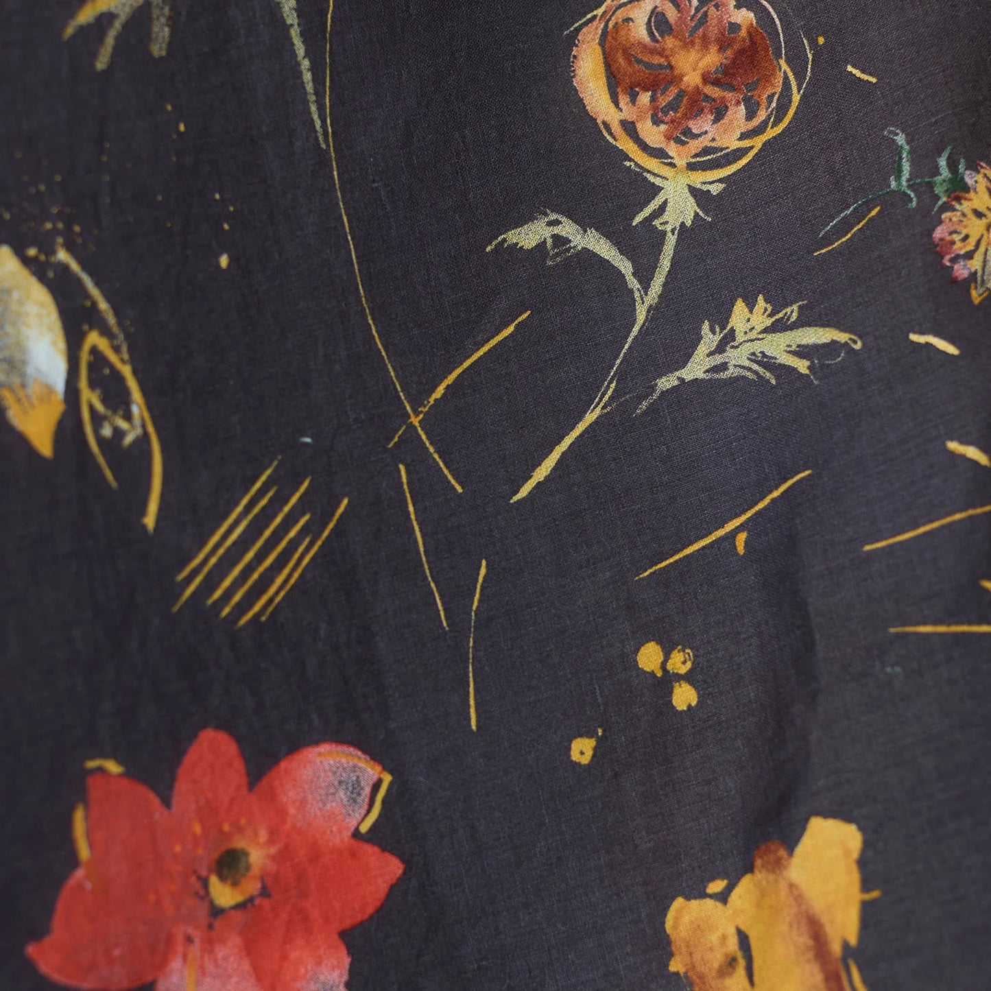 nani IRO Linen Sheeting, Hana no toki niwa