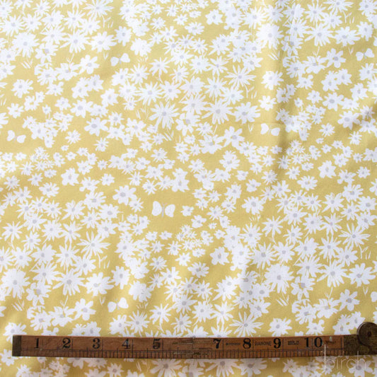 Birch Organic Cotton Poplin, Daisy Bed - Sun