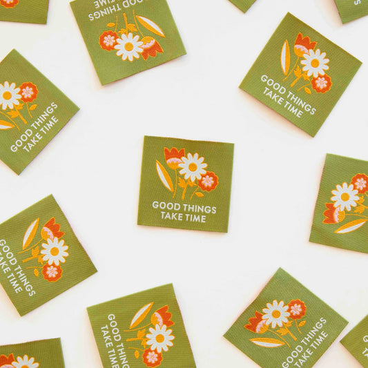 Sarah Hearts Labels, Good Things Take time