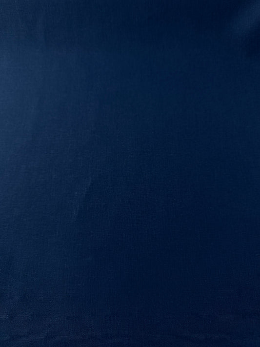 Linen/Rayon, Plain Weave, Indigo Blue