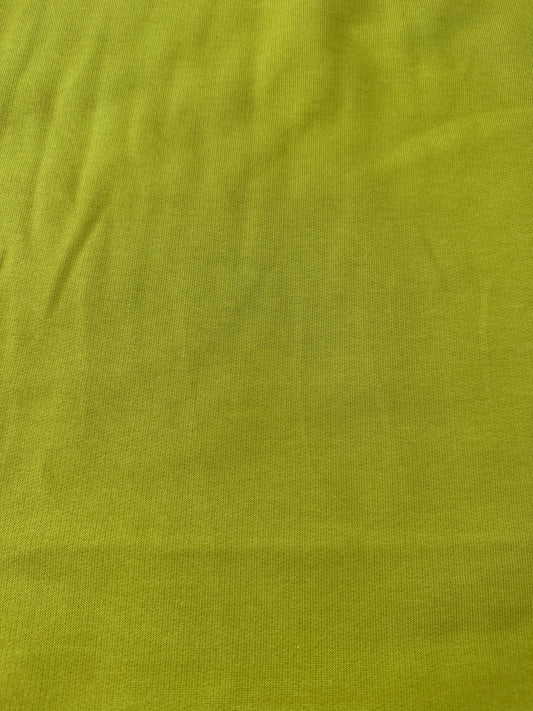 Cotton Sweatshirt Fleece – Leaf Green