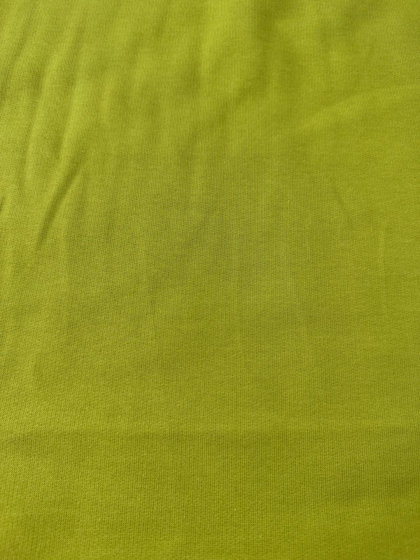 Cotton Sweatshirt Fleece – Leaf Green