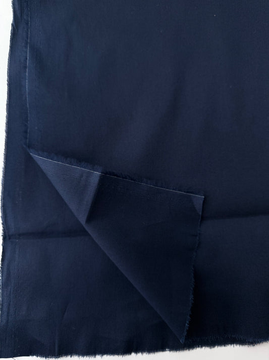 Cotton Stretch Poplin, Navy