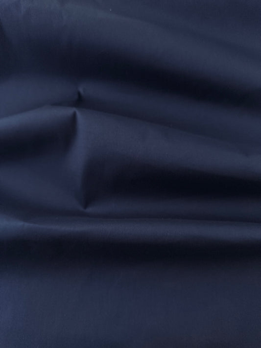 Cotton Stretch Poplin, Navy